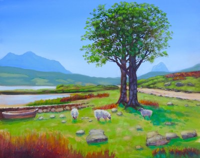 Ed Hunter
Canisp and Suilven from Alnacealgagh 
oil on canvas 40 x 50 cm
£950