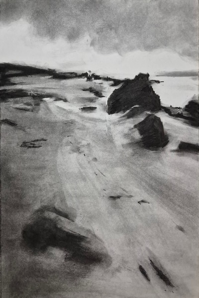 Distant Lighthouse
charcoal on paper 57 x 37 cm
£470