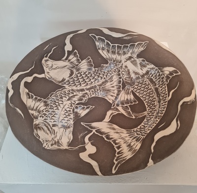 Jonquil Cook
Koi Plate
stoneware 33cm diameter
£300