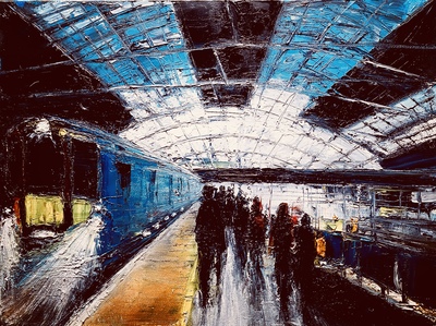 Queen Street Station
oil on canvas 30 x 40 cm 
£650