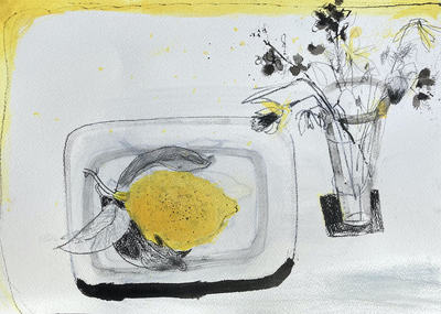 Lemon Still Life
mixed media on paper 30 x 42cm
£450