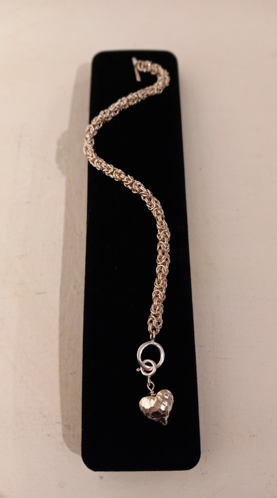 Sarah Anderson
Sterling Silver
Byzantine Bracelet with Heart
£140