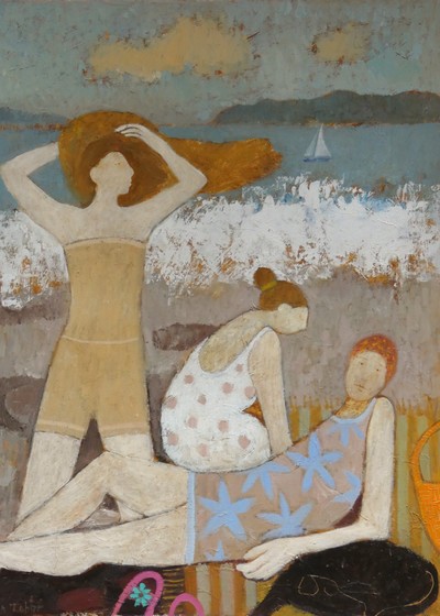 Helen Tabor
After the Swim
oil on board 71 x 55 cm
£3100