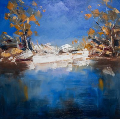 Reflective Pond
oil on canvas  60 x 60 cm
£1600