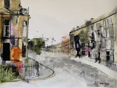 Eglinton Crescent, Edinburgh
acrylic and mixed media  49 x 62 cms
£795