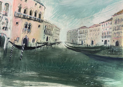 Jane Askey
Soft Light After the Rain, Venice
mixed media on paper 30 x 42 cm	
£595