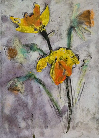 Spring Fever II 
mixed media on paper 30 x 23 cm 
£280
SOLD