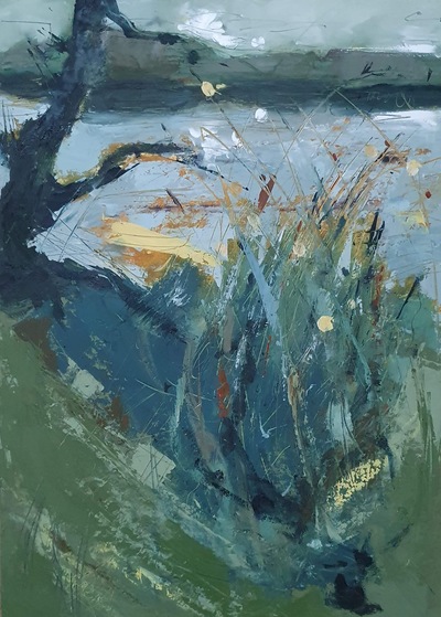 Grass Edge IV
Oil on Mountboard 41 x 29 cm
£560