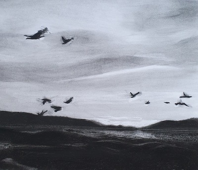 Return - South Uist
charcoal on paper  48 x 50 cm
£350
SOLD