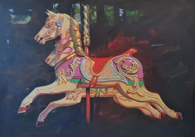 Amber Carter
Galloper Horse
oil on board 100 x 150 cm
£1900