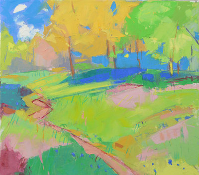 Marion Thomson
Springtime Path
oil on canvas	35 x 40 cm	
£1050
