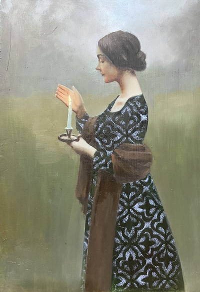 Candlelight
oil on canvas 33 x 24 cm
£390