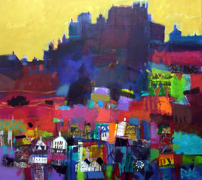 Francis Boag
Edinburgh Castle Rock
Acrylic on canvas  50 x 60 cms
£3500
SOLD
