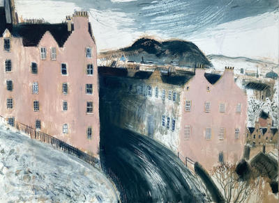 Across to Arthur's Seat, Edinburgh
mixed media on 660 gsm paper 56 x 76 cm
£1450  