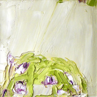 Tulips After the Rain; March 2020
Oil on linen 40 x 40 cms
£1990