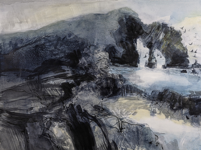 Liz Myhill
Liminal
Watercolour and ink on paper  55 x 75 cms
£1650