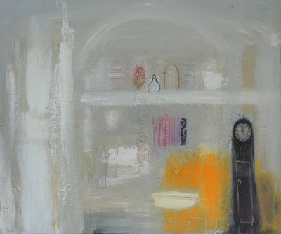 Kitchen Shelf with Painted Egg
oil on board 87 x 100 cm
£4800

