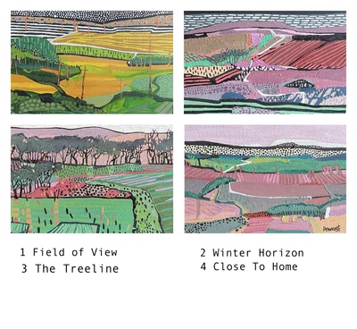 Each 
Oil 13 x 18 cms
£300
Field of View - SOLD 
The Treeline - SOLD
Winter Horizon - SOLD