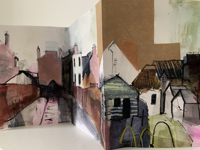 The Ridge
acrylic and mixed media on paper
Six page A5 concertina sketchbooks
£300