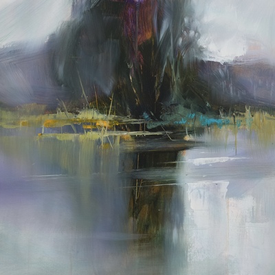 Al Bell
Dream Isle
oil on canvas panel 40 x 40 cm	
£430
SOLD