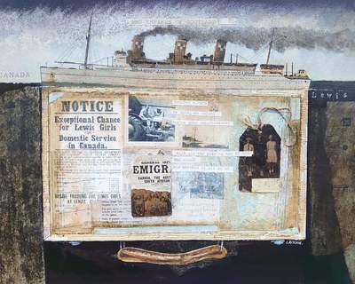 Ian Ritchie RSW
Suitcase of Dreams
mixed media on paper 60 x 67 cm
£ 1750