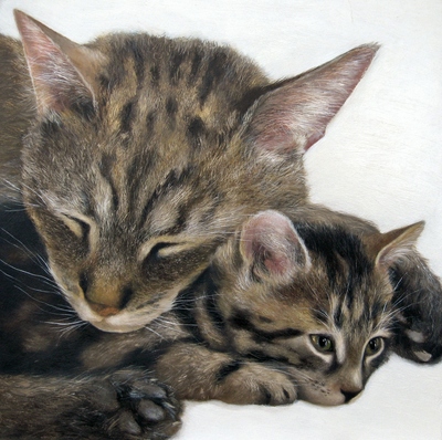 Mother Cat
oil on gesso board 20 x 20 cm
£400
SOLD