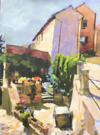 Hilltop Garden in Santa Vittorio
oil on canvas 30 x 40 cm 
£650
SOLD