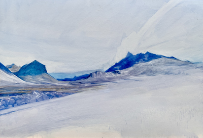 White Winds of March, Sligachan
oil on board 	81 x 120 cms
£4000  