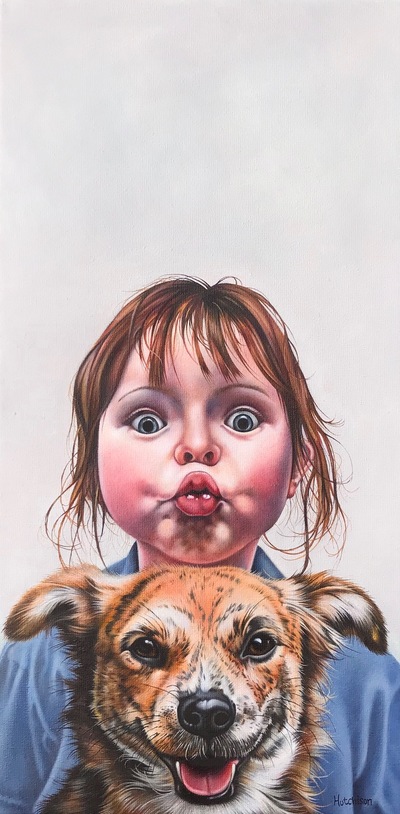 Susan Hutchison
Bubble and Squeak
Oil on canvas  40 x 20 cms
£1450