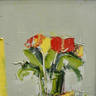 Mixed Tulips; Yellow Strip
Oil on linen 40 x 40 cms
SOLD