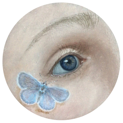 Common Blue
Oil on paper  7 cms diam
SOLD