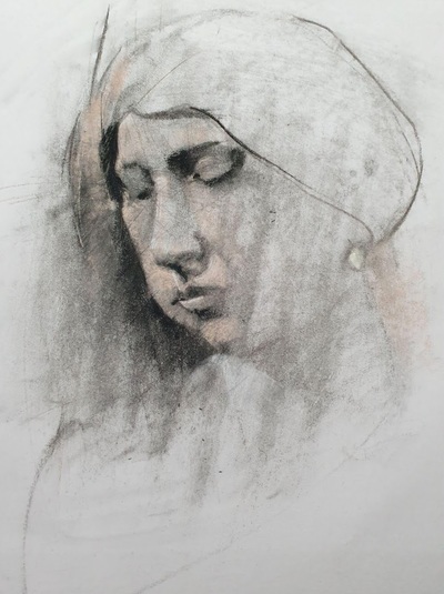 Contemplation
Charcoal and Pastel on Paper 41 x 31 cm
£320
