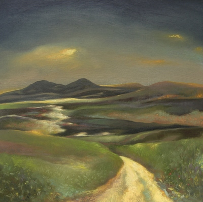 Path to the Moor
oil on gesso board 20 x 20 cm
£400