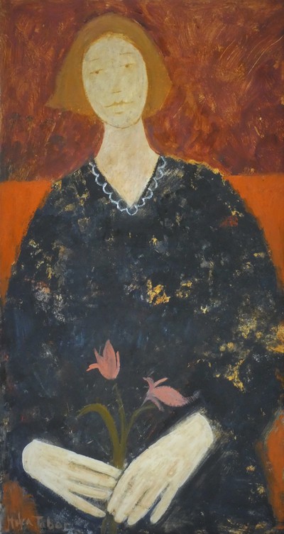 Helen Tabor
Girl with Tulips
oil on board 46 x 24 cm
£1100