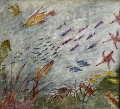 Joyce Gunn Cairns
A Little Bit of Ocean
oil on board 42 x 48 cm
£750