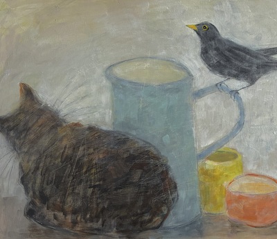 Joyce Gunn Cairns
Haud Yer Wheesht
oil on board 40 x 50 cm
£750