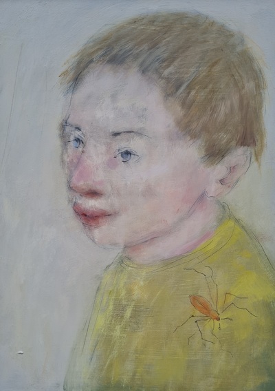 Boy with Spider
oil on board 32 x 24 cms
£795