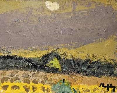 Setting Sun
oil on board 17 x 22 cm
£400 (unframed)