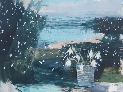 Snow Drops Snow Fall
oil 23 x 30 cm
£395