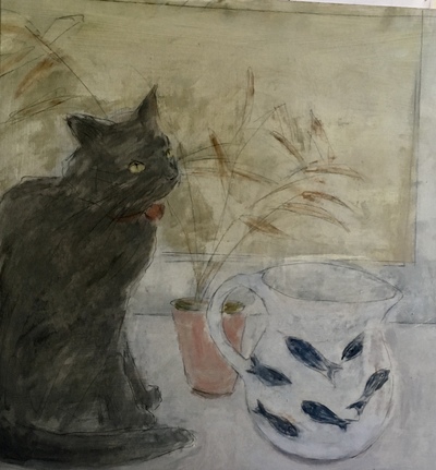 Joyce Gunn Cairns
Cat With Fishes
Oil  53 x 53 cms
£595
SOLD