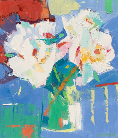 Marion Thomson
White Peonies
oil on board 35 x 30 cm
£950