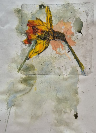 Spring Fever I 
mixed media on paper 29 x 20 cm 
£280