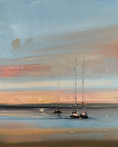 Rosanne Barr
Pinks, Greys and Blue
Oil on canvas  20 x 25 cms
£450