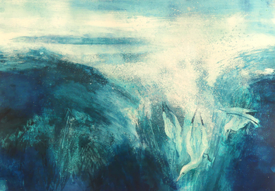 Liz Myhill
Deep Dive
Oil on paper  50 x 64 cms
£1450
SOLD