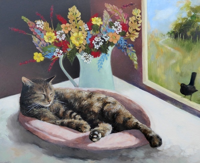 Lesley Mclaren
Afternoon Nap
Oil on panel  20 x 25 cms 
SOLD