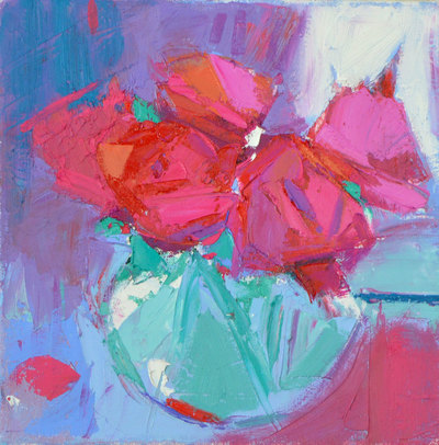 Marion Thomson
Peonies in a Pot                          
oil on canvas 25 x 25 cm 
£685