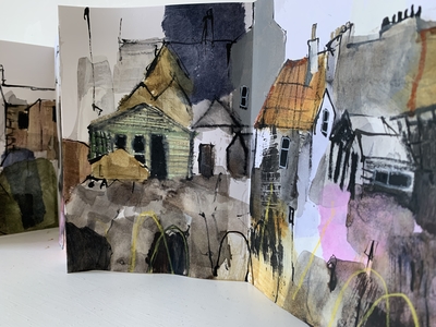 Gardens and Rooftops
acrylic and mixed media on paper
Six page A5 concertina sketchbooks
£300
SOLD