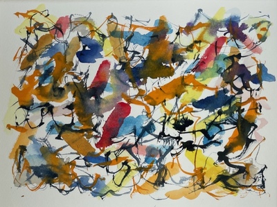 Frank Gallacher
Fragmentation 3
watercolour 26 x 32 cm
£400
