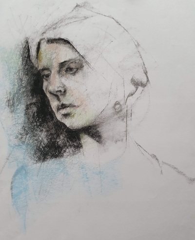 Lucia
Charcoal and Pastel on Paper 44 x 35 cm
SOLD