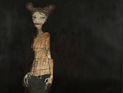 Dark Thrills
oil and wax pastel on Fabriano paper
62 x 80 cms
£1950